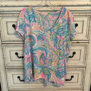 Lilly Pulitzer Etta V Neck XL
